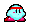 Kirby's stance, cyan palette